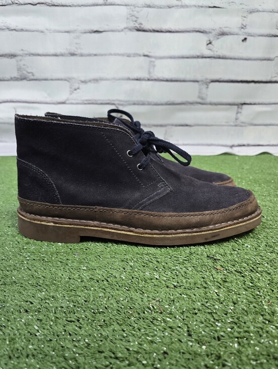 Clarks Bushacre Rand Genuine Leather Suede Chukka Boots Dark Navy Mens Size 9.5 main image 10